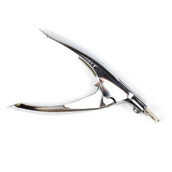 Gilotyna do tipsów ze stali nierdzewnej bez gumki Srebrna