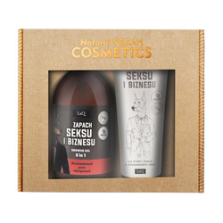 Zapach Seksu i Biznesu Czarny Mat zestaw żel pod prysznic 500ml + balsam do ciała w tubie 200ml