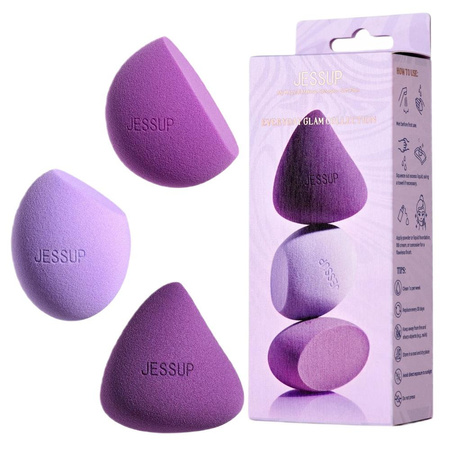 Soft Plus Makeup Sponges zestaw gąbeczek do makijażu SP017 3szt.