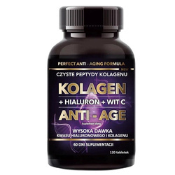 Intenson Kolagen + Hialuron + Witamina C suplement diety 120 tabletek