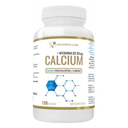 Calcium + Witamina D3 50mcg suplement diety 120 kapsułek