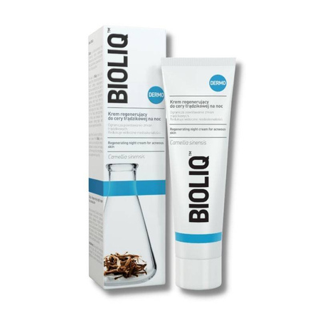 BIOLIQ - Dermo krem regenerujący do cery trądzikowej na noc 50ml