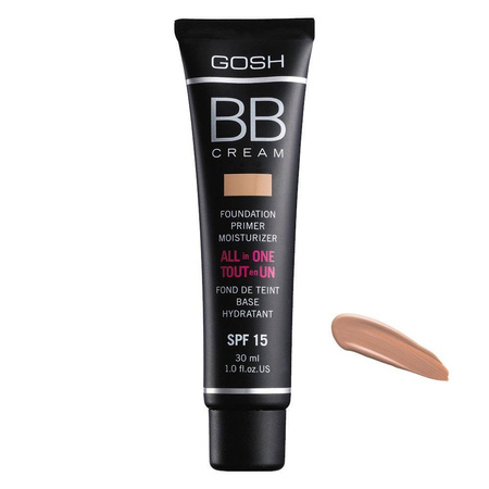 Gosh BB Cream All In One wielofunkcyjny krem BB baza/krem/podkład/ SPF15 03 Warm Beige 30ml