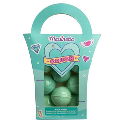 Crush kule do kąpieli dla dzieci Zielone 8x15g