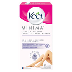 Minima Easy-Gel plastry z woskiem do nóg i ciała 12szt