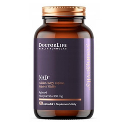 Doctor Life NAD+ Rybozyd Nikotynamidu 300mg suplement diety 60 kapsułek