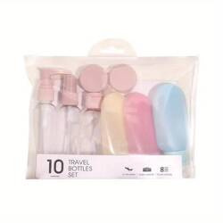 Zestaw pojemniczków podróżnych na kosmetyki 10szt