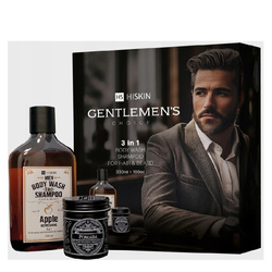 Gentleman’s Choice zestaw Whisky żel do mycia ciała i szampon do włosów i brody 3w1 Apple 330ml + pomada do włosów i brody 100ml