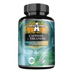 Apollo's Hegemony Caffeine + Theanine suplement diety 120 kapsułek