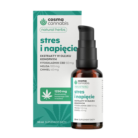 Cosma Cannabis Stres i Napięcie ekstrakty w olejku konopnym 30ml