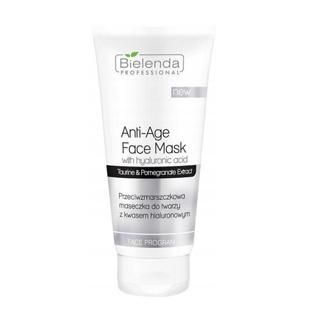 Bielenda Professional Anti-Age Face Mask przeciwzmarszczkowa maseczka do twarzy z kwasem hialuronowym 175ml