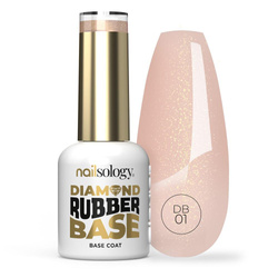 Nailsology Diamond Rubber Base baza hybrydowa DB01 Chiquite 8ml