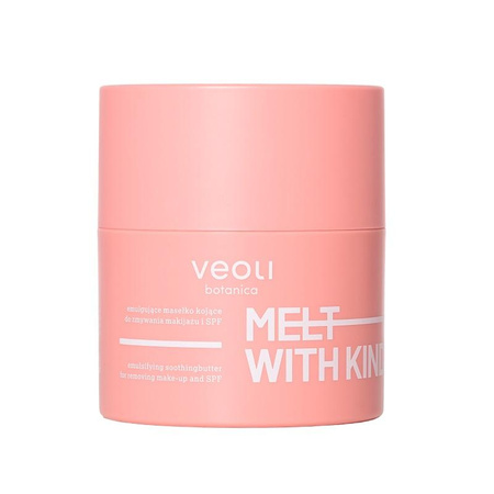 Veoli Botanica Melt With Kindness emulgujące masełko łagodzące do zmywania makijażu i SPF do skóry naczyniowej 40g