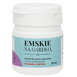 Emskie na gardło o smaku porzeczkowym 30 pastylek