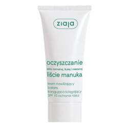 Ziaja Liście Manuka Oczyszczanie krem nawilżający balans korygująco-ściągający ochrona niska SPF10 50ml