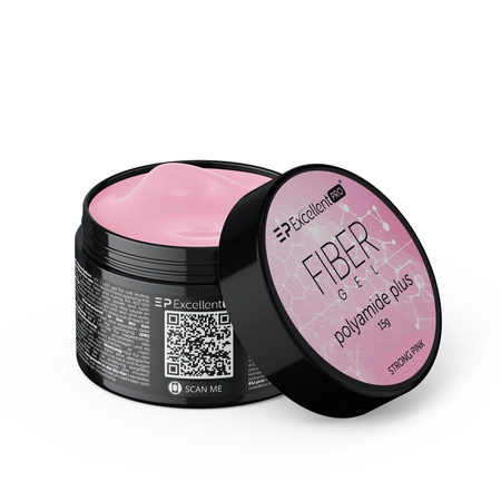 Fiber Gel Polyamide Plus żel budujący Strong Pink 15g