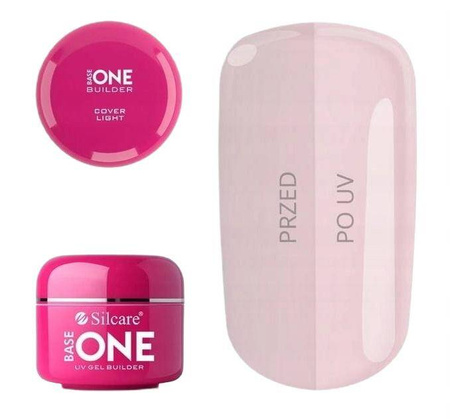 Base One Cover Light maskujący żel UV do paznokci 15g