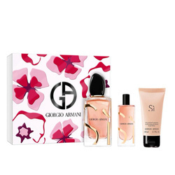 Giorgio Armani Si Intense zestaw woda perfumowana spray 100ml + balsam do ciała 50ml + woda perfumowana spray 15ml