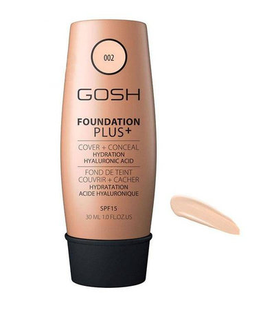 Gosh Foundation Plus+ kryjąco-korygujący podkład do twarzy 002 Ivory 30ml