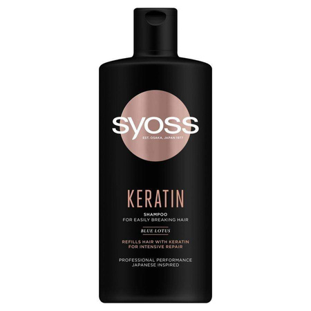 Keratin Shampoo szampon do włosów słabych i łamliwych 440ml