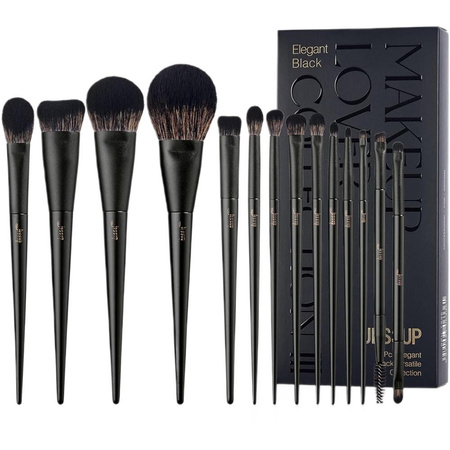 JESSUP Matte Black Versatile Brush Collection zestaw pędzli do makijażu T336 14szt.