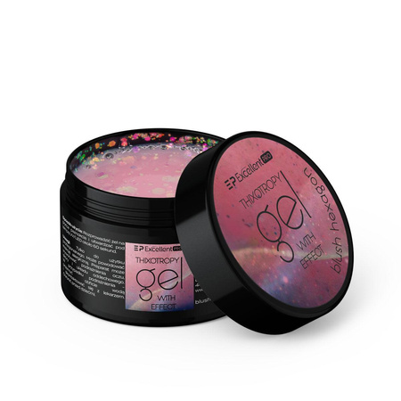 Thixotropy Gel With Effect żel budujący Blush Hexagon 15g