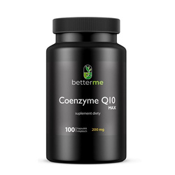 BetterMe Coenzyme Q10 MAX 200mg w oleju lnianym suplement diety 100 kapsułek