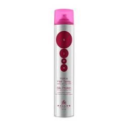 KJMN Hair Spray Extra Strong Hold With Silk Protein extra mocny lakier do włosów chroniący przed wilgocią 500ml