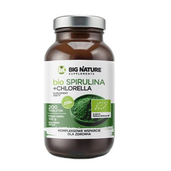 Bio Spirulina + Chlorella suplement diety 200 tabletek