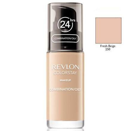 ColorStay podkład z pompką do cery mieszanej i tłustej z kompleksem SoftFlex 250 Fresh Beige 30ml