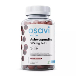 Ashwagandha 375mg suplement diety o smaku wiśniowym 90 żelek