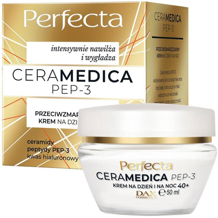 Ceramedica Pep-3 przeciwzmarszczkowy krem na dzień i na noc 40+ 50ml