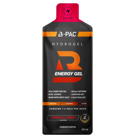 B-PAC Energy Gel + Caffeine żel energetyczny z kofeiną Tropikalny 60ml