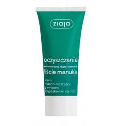 Ziaja Liście Manuka Oczyszczanie krem mikrozłuszczający z kwasem migdałowym na noc 50ml