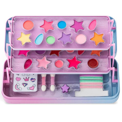 Little Unicorn zestaw kosmetyczny dla dzieci w metalowym pudełku z 3 poziomami