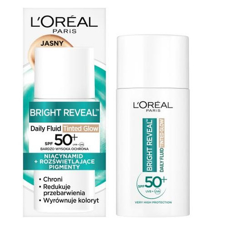 Bright Reveal fluid redukujący przebarwienia z SPF50+ Odcień Jasny 50ml