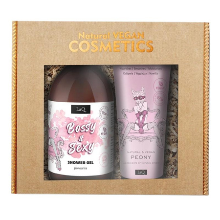 Piwonia zestaw żel pod prysznic 500ml + balsam w tubie 200ml
