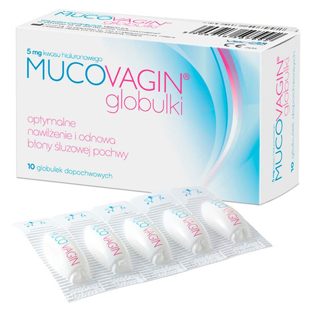 Nawilżające globulki dopochwowe 10szt