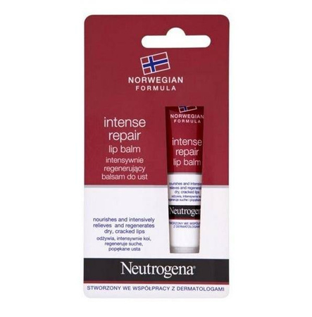Neutrogena Intense Repair intensywnie regenerujący balsam do ust 15ml