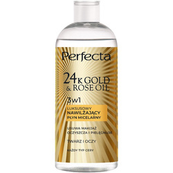 24K Gold &amp; Rose Oil luksusowy nawilżający płyn micelarny 400ml