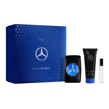 Man zestaw woda toaletowa spray 100 + woda toaletowa spray 10ml + żel pod prysznic 100ml