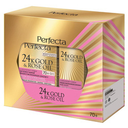 24K Gold &amp; Rose Oil zestaw krem do twarzy 70+ 50ml + krem pod oczy 15ml