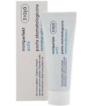 Ziaja Mintperfekt Activ pasta do zębów stomatologiczna remineralizująca 75ml