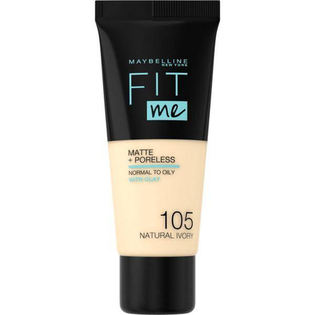 Fit Me Matte & Poreless Foundation matujący podkład do twarzy 105 Natural Ivory 30ml