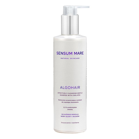 Sensum Mare Algohair skutecznie oczyszczający szampon do częstego stosowania do każdego rodzaju skóry głowy i włosów 250ml
