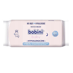 Bobini Baby hypoalergiczne chusteczki nawilżane dla dzieci i niemowląt 60szt