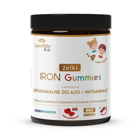 Lipo4Me Kids Iron Gummies żelki z żelazem suplement diety 60 kapsułek