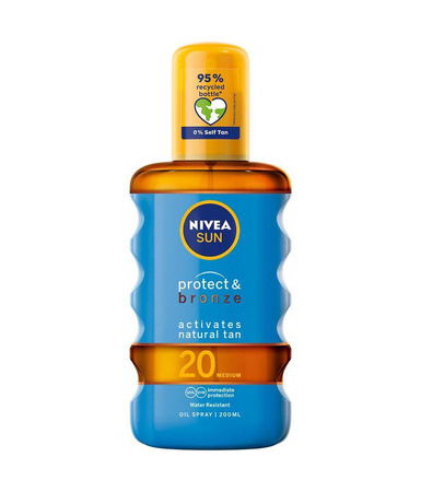 Nivea Sun Protect & Bronze olejek aktywujący opaleniznę SPF20 200ml