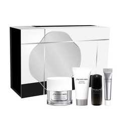 SHISEIDO Men Total Age-Defense Program zestaw nawilżający krem ​​do twarzy 50ml + pianka do mycia twarzy 30ml + serum przeciwstarzeniowe 10ml + krem pod oczy 5ml