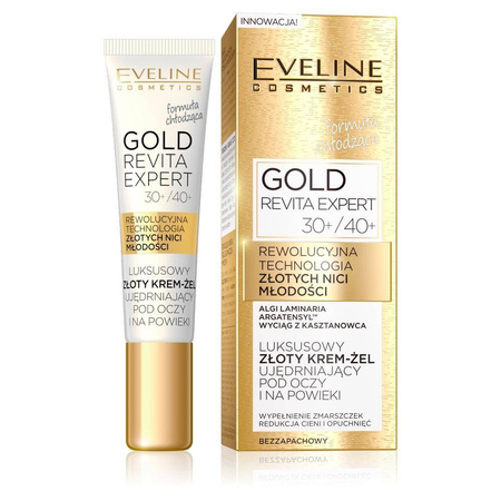 Gold Revita Expert luksusowy złoty krem-żel ujędrniający pod oczy i na powieki 30+/40+ 15ml